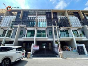 For RentTownhouseOnnut, Udomsuk : Townhouse for rent, 4 floors, Bless Town, Sukhumvit 50, very suitable for a home office.