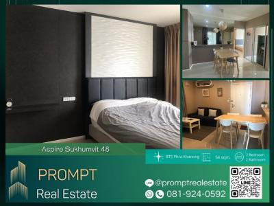 For RentCondoOnnut, Udomsuk : AB05483 - Aspire Sukhumvit 48 - 54 sqm - BTS Phra Khanong