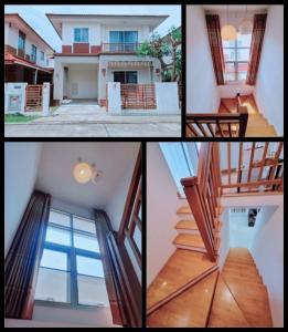 For SaleHouseLadkrabang, Suwannaphum Airport : 35 sq m, 3 bedrooms, 2 bathrooms, south direction, 2-storey detached house, ATOLL MALDIVES PALMS Bangna Ring Road