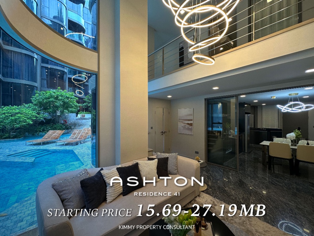 For SaleCondoSukhumvit, Asoke, Thonglor : Ashton Residence : 15.69 - 27.19 MB* Interested in making an appointment to visit the project, call 093-962-5994 (Kim, Project Sales Department)