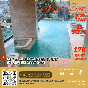 For RentCondoOnnut, Udomsuk : For Rent at KnightsBridge Prime Onnut 17,000baht/month