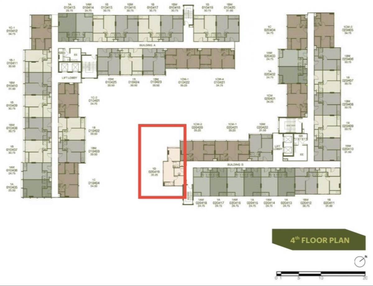 ขายดาวน์คอนโด : The base rise (pool view)