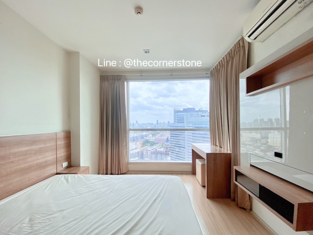 For RentCondoRatchadapisek, Huaikwang, Suttisan : 🏙️🌟Vacant room for rent, ready to move in 🌟🏙️✨Rhythm Huaikwang ✨🔥Beautiful room, cheap price 🔥1 bedroom, 1 bathroom, size 46 sq m. 📍🚇MRT Huai Khwang