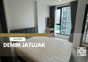 For RentCondoSapankwai,Jatujak : For rent ✨ Denim Jatujak ✨ near BTS Mo Chit and MRT Chatuchak Park, complete with furniture and electrical appliances.