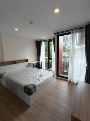 For RentCondoRatchadapisek, Huaikwang, Suttisan : Condo for rent CYBIQ Ratchada 32, size 25 sq m., 2nd floor, garden view, good corner, new room, never occupied