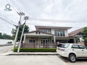 For RentHousePathum Thani,Rangsit, Thammasat : ✨🏡 2-storey detached house for rent in the Supalai Garden Ville Rangsit Khlong 2 project, a very special corner plot, ready to expand the full area!