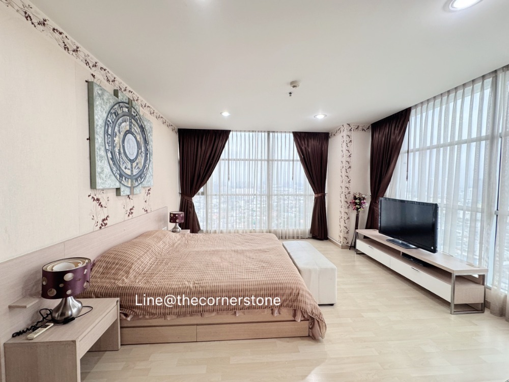 For RentCondoRatchadapisek, Huaikwang, Suttisan : 🏙️Vacant room for rent, ready to move in 🏙️✨Rhythm Ratchada ✨🔥Beautiful room, cheap price 🔥2 bedrooms, 2 bathrooms, size 72 sq m. 📍🚇MRT Ratchadaphisek