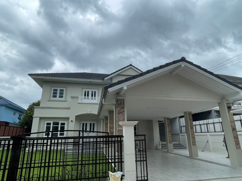 For SaleHouseBang kae, Phetkasem : For sale: 2-storey detached house, Ratchapruek Village, Bang Bon 4, newly renovated, 100 sq m, 3 bedrooms, 3 bathrooms, convenient transportation, connecting to many routes: Ekkachai Road, Kanchanaphisek Road, Phetkasem Road