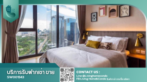 For SaleCondoSapankwai,Jatujak : Condo for sale, The Line Chatuchak-Mo Chit, high floor, fully furnished, near BTS Mo Chit