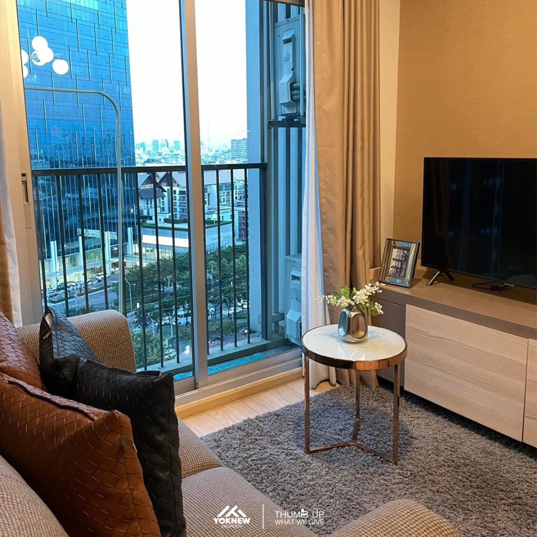 For SaleCondoRatchadapisek, Huaikwang, Suttisan : Hot Deal Noble Revolve 2 Modern decoration 🛋️ Fully furnished 🛏️ High floor 🌆 Near CBD 🏙️