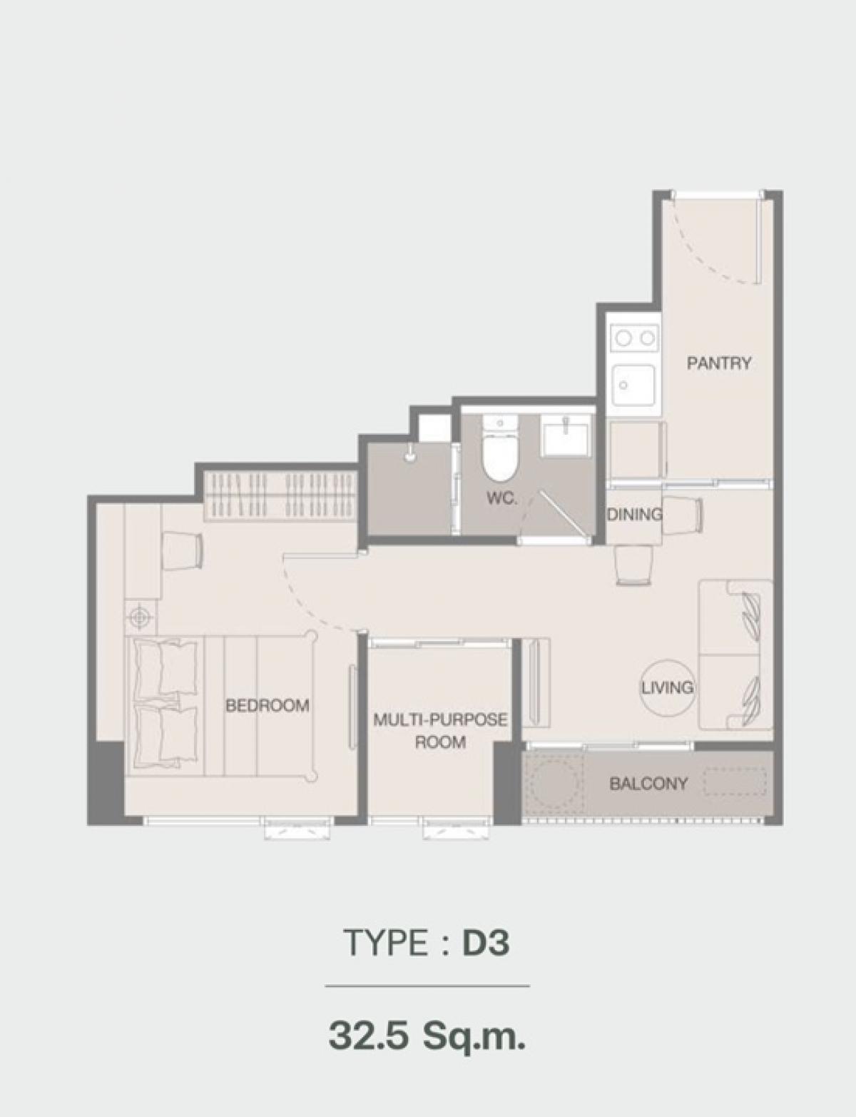 For SaleCondoRatchadapisek, Huaikwang, Suttisan : 📍🌟คอนโดใหม่ใจกลางรัชดา Klos Ratchada 7 ใกล้ Mrt ศูนย์วัฒนธรรม  (1 Bedroom Plus )🌃