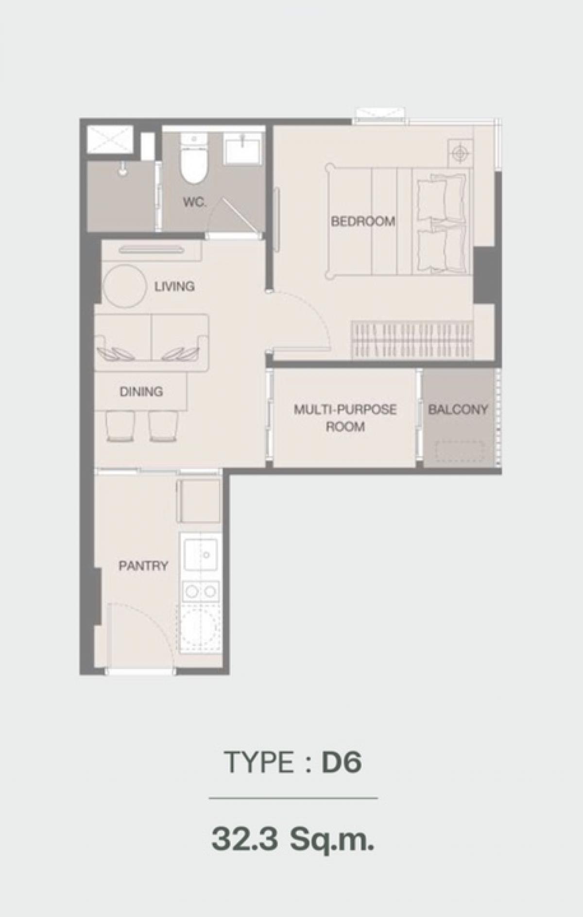 ขายคอนโดรัชดา ห้วยขวาง : 🌟Klos Ratchada 7 (1 Bedroom Plus ) คอนโดใหม่ ใกล้ Mrt ศูนย์วัฒนธรรม หลัง Big c รัชดา 🌃