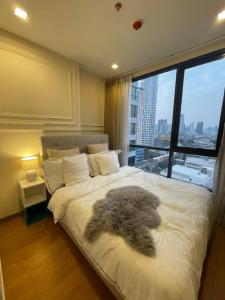 For RentCondoOnnut, Udomsuk : 🏙️🌟Vacant room for rent🌟🏙️✨Q House Sukhumvit 79✨Beautiful room, cheap price, 2 bedrooms, 1 bathroom, size 46 sq m. 📍Good location, near 🚇BTS On Nut