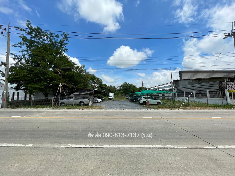 For SaleLandNonthaburi, Bang Yai, Bangbuathong : Land in Soi Wat Phra Ngoen, next to the main road, near Wat Pa Mani Kanchan