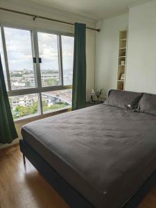 For RentCondoChaengwatana, Muangthong : 🌲🌷FOR RENT>> Lumpini Ville Chaengwatana - Pakkred>> Building A, 12th floor, newly renovated room, decorated, ready to move in, near MRT Pakkred Intersection Station #LV-MO581