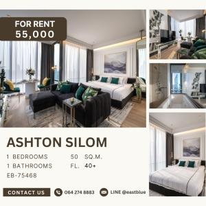 ให้เช่าคอนโดสีลม ศาลาแดง บางรัก : Ashton Silom 1 Bedroom, Nice decorated for rent 55,000 per month