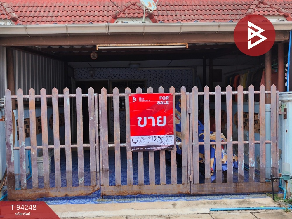 For SaleTownhouseSamut Songkhram : For sale: single-storey townhouse, area 18.9 sq m, Laem Yai, Samut Songkhram