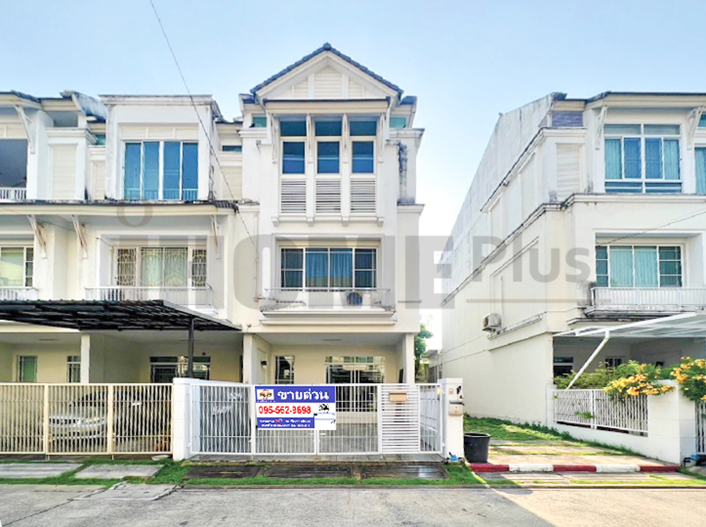 For SaleTownhouseRama5, Ratchapruek, Bangkruai : 3-storey townhouse, The Terrace Village, Tiwanon - Ngamwongwan, corner house