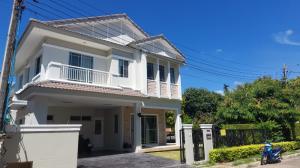 For RentHouseRama5, Ratchapruek, Bangkruai : Single house for rent, 74 sq.w., newly renovated, pets allowed, near The Crystal SB Ratchapruek