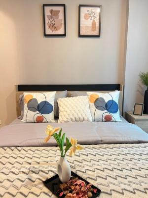 For RentCondoNonthaburi, Bang Yai, Bangbuathong : For rent, 1 bedroom, fully decorated, new room, first time renting, owner has never lived there, sign a contract this month, free wifi for 1 year, call now!!! T.062-3912496