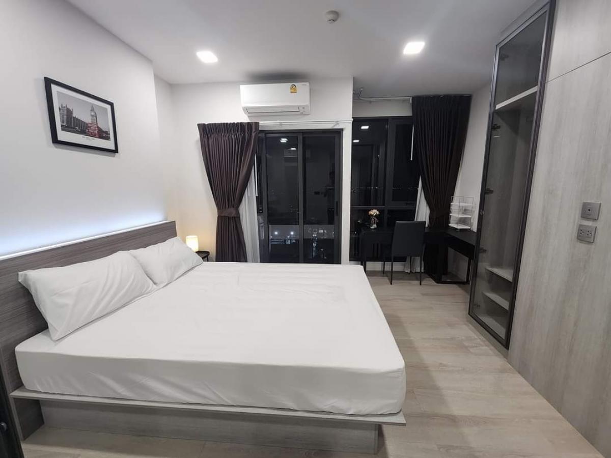 For RentCondoPathum Thani,Rangsit, Thammasat : ♦️For rent: Modiz Launch, 17th floor, area 28 sq m, Thammasat view, north-facing balcony, ready to move in, fully furnished