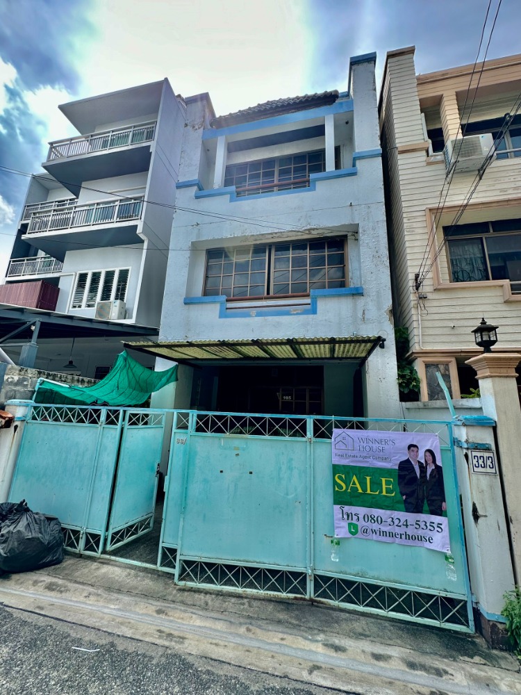 For SaleHouseRatchathewi,Phayathai : For sale: 3-storey detached house, Soi Sathana 2, near BTS Anusawari, Rama Hospital