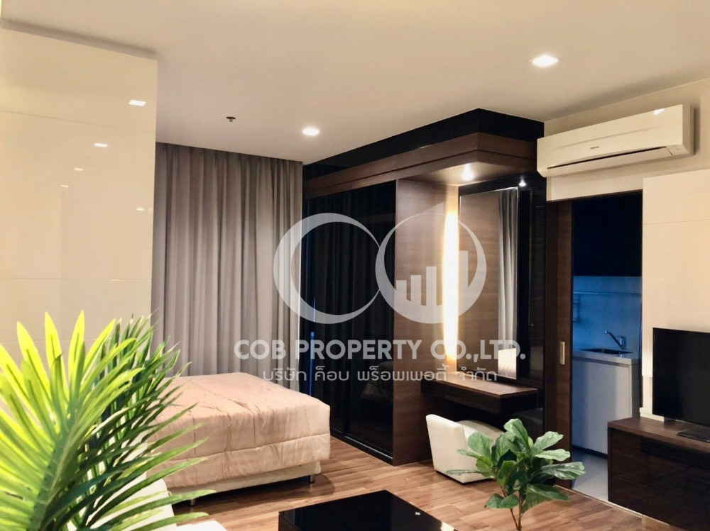 For RentCondoRatchadapisek, Huaikwang, Suttisan : For rent 🔥🔥Beautiful room, luxury condo in the heart of Ratchada-Rama 9🔥🔥Ivy Ampio Ratchada [KS1007]