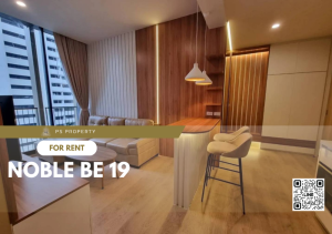 For RentCondoSukhumvit, Asoke, Thonglor : For rent ✨ Noble BE 19 ✨ built-in room, beautifully decorated, complete with furniture and electrical appliances, near BTS Asoke.