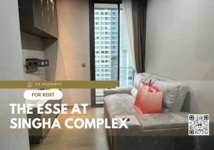 For RentCondoRama9, Petchburi, RCA : For rent 📌 The Esse at Singha Complex 📌 complete furniture and electrical appliances, near MRT Phetchaburi.