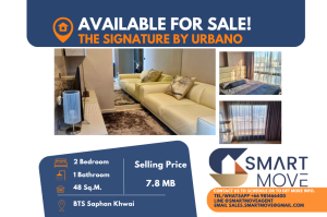 For SaleCondoSapankwai,Jatujak : Code C20240100295.......The Signature by Urbano for sale, 2 bedroom, 1 bathroom, high floor, furnished, Special Deal!!