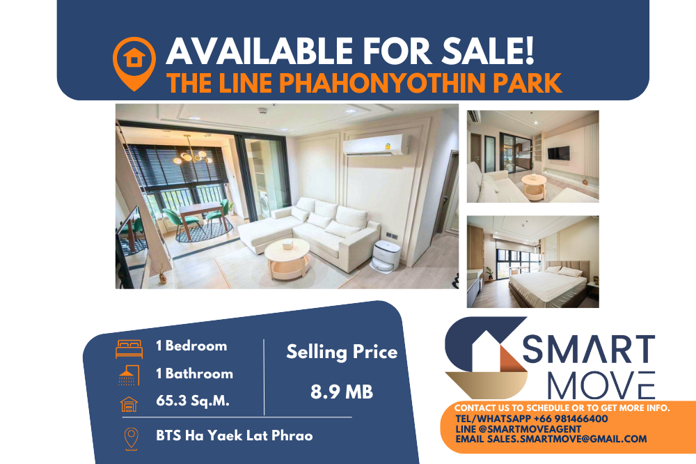 For SaleCondoLadprao, Central Ladprao : Code C20240600068.......The Line Phahonyothin Park sale with tenant, 2 bedroom, 2 bathroom, furnished, Special Deal!!