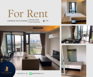 For RentCondoAri,Anusaowaree : Condo for rent Ari Siamese Ratchakru 2 bedrooms, 2 bathrooms, fully furnished