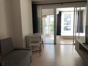 For RentCondoSamut Prakan,Samrong : Condo for rent, ready to move in, near BTS Samrong, Niche id Condo Sukhumvit 113 (Niche ID Sukhumvit 113), has a bed provided