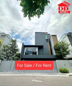 For RentHousePattanakan, Srinakarin : For Rent 3-storey detached house, Vive 2 Krungthep Kreetha project (VIVE Krungthep Kreetha), next to Wellington School, Code: H8106