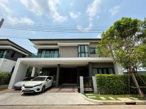 For SaleHouseNawamin, Ramindra : Single house for sale, ready to move in, The City Ram Intra 2, near Chatuchak expressway, beautiful house, good condition, with Double Volume, near Clubhouse ❗️Beautiful house, in good condition❗️