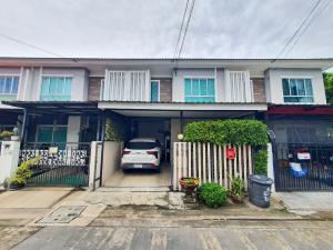 For SaleTownhouseRama5, Ratchapruek, Bangkruai : House for sale, ready to move in, with electric charger already installed.