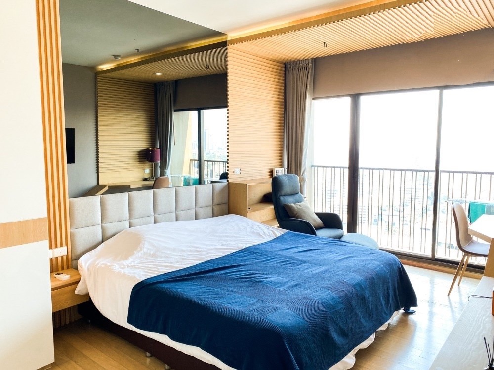 For SaleCondoRama9, Petchburi, RCA : Condo for sale, Lumpini Suite Petchburi Makkasan, studio room, fully furnished, good location, near MRT Petchburi on Petchburi Road