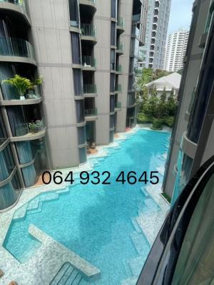 For SaleCondoSukhumvit, Asoke, Thonglor : Urgent sale Ashton Sukhumvit 41, 2 bedrooms, 2 bathrooms, swimming pool view, parking for 2 cars