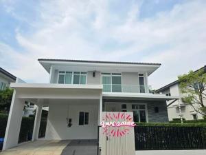 For RentHouseBangna, Bearing, Lasalle : For rent #Single house, Manthana Village 2, Bangna, Km. 7, Soi Ratchawinit Bangkaew #Near Mega Bangna #Muang Kaew area