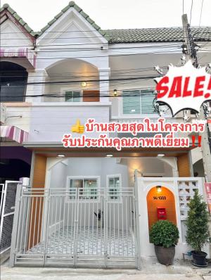 For SaleTownhouseNonthaburi, Bang Yai, Bangbuathong : For sale: Buathong Thani Village (opposite Sombatburi Market) ✅️Free down payment, free transfer