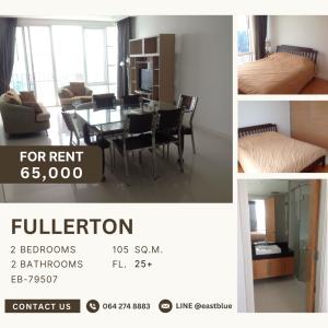 For RentCondoSukhumvit, Asoke, Thonglor : Pet-Friendly Fullerton 2 Bed for rent 65,000 per month