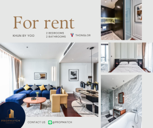 For RentCondoSukhumvit, Asoke, Thonglor : Condo for rent: Luxury Khun By YOO 2 bedrooms 2 bathroom