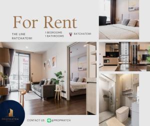 For RentCondoRatchathewi,Phayathai : 🏙️ BEST DEAL FOR RENT | THE LINE Ratchathewi 1 Bedroom 1 Bathroom 34 sqm. - ฿25,000/month Tel. 0909426442 K.Film