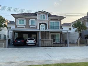 For SaleHousePattaya, Bangsaen, Chonburi : Large detached house for sale, Neo Home Village, Ang Sila-Sukhumvit, luxuriously decorated house, English style