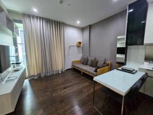 For RentCondoRama9, Petchburi, RCA : For rent, good price, Q Asoke, 1 bedroom, 45 sq m, beautiful room, good condition, high floor, ready to move in