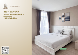 For RentTownhouseBangna, Bearing, Lasalle : Townhouse for rent 🌟Indy Bangna-Ramkhamhaeng 2 🌟 3 bedrooms, 3 bathrooms, complete furniture and electrical appliances.