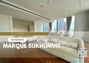 For RentCondoSukhumvit, Asoke, Thonglor : For rent 📌 MARQUE Sukhumvit 📌 2 bedrooms, 2 bathrooms, complete furniture and electrical appliances.