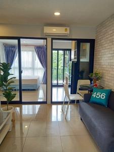 For RentCondoRattanathibet, Sanambinna : 🔥🎉FOR RENT>> The Series Condo Tiwanon>> 1 bedroom, 4th floor, size 27.12 sq m, corner room 🎉Near MRT Tiwanon, only 600 meters #LV-MO631