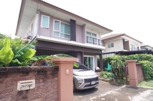 For SaleHouseMin Buri, Romklao : detached house, Casa Ville Village, Ramkhamhaeng-Wongwaen, 216 sq m.