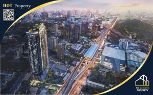 For SaleCondoLadprao, Central Ladprao : For sale: Life Ladprao Valley, new condo in the heart of 5-way Lat Phrao intersection, 2 bedrooms, 2 bathrooms, largest room, most beautiful view, high floor, near BTS 5-way Lat Phrao intersection